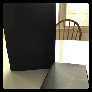 Louis Vuitton shopping bag and box